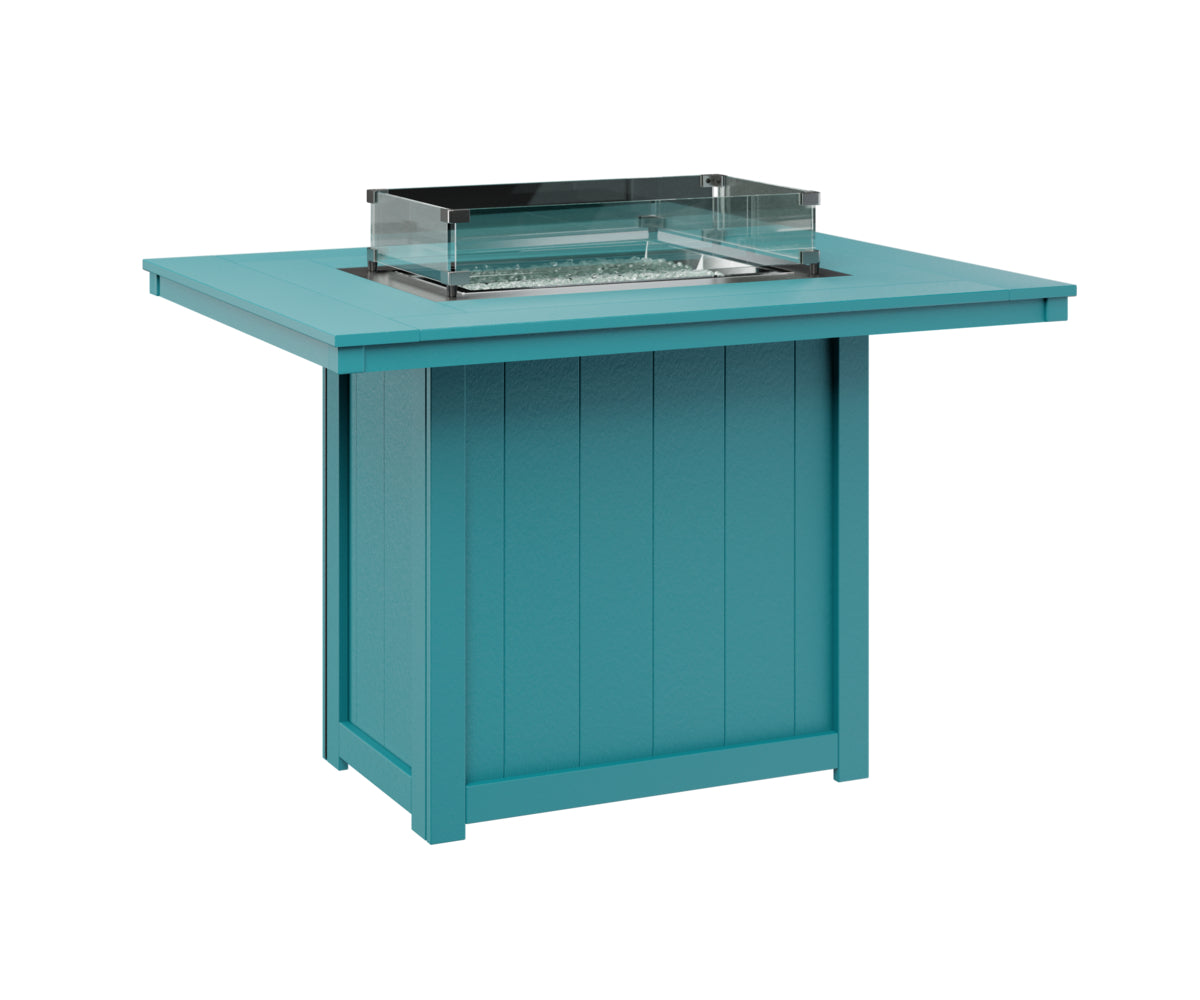 Berlin Gardens Donoma Standard Top 42" x 54" Rectangular Fire Table Counter