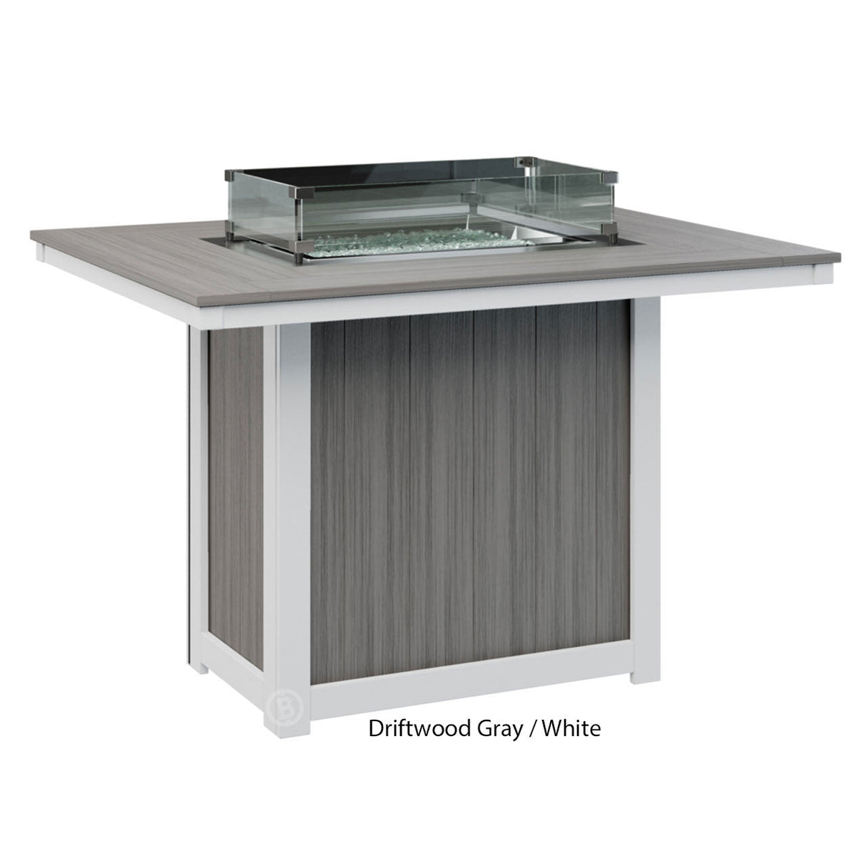 Berlin Gardens Donoma Standard Top 42" x 54" Rectangular Fire Table Counter