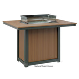 Berlin Gardens Donoma Standard Top 42" x 54" Rectangular Fire Table Counter