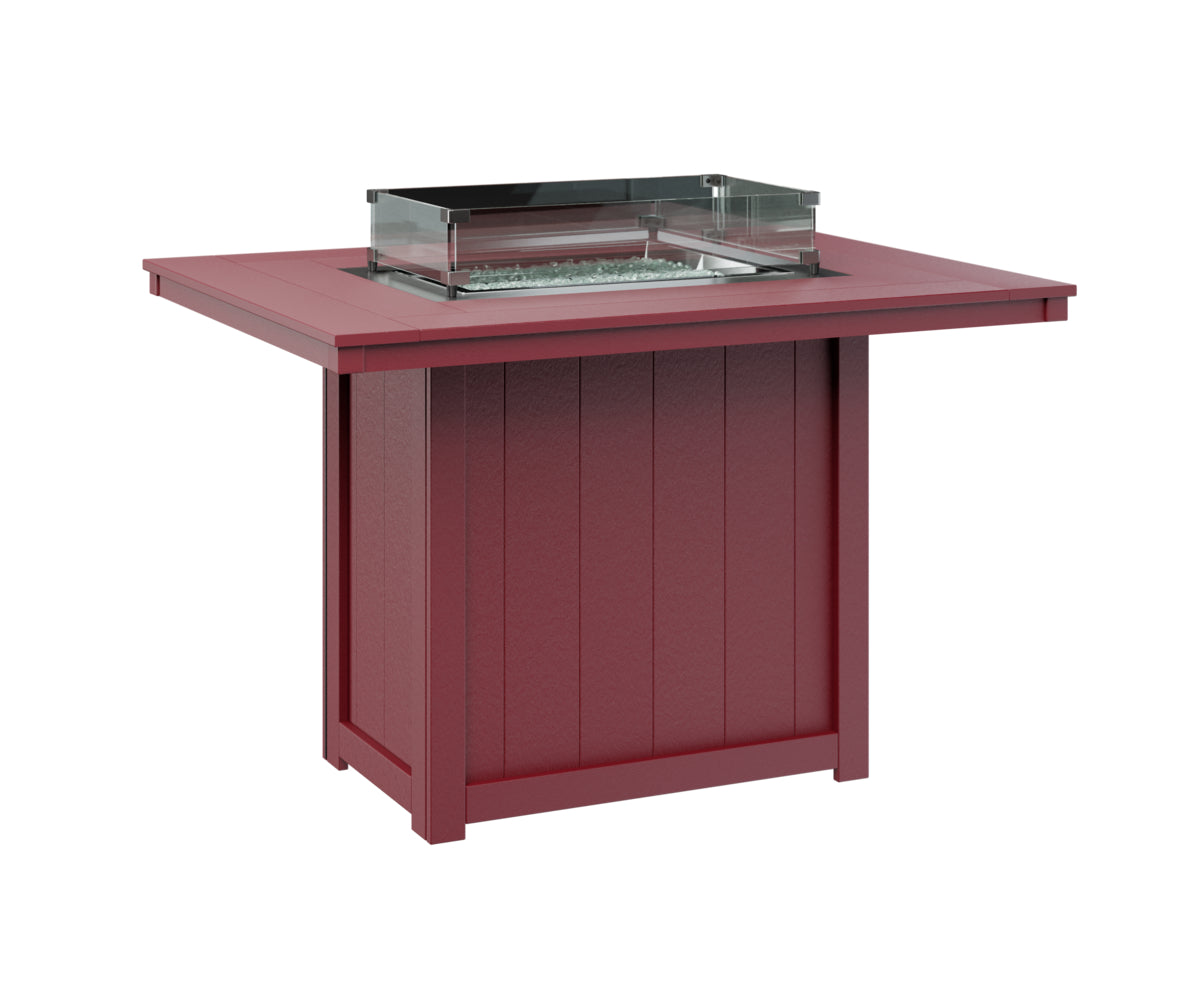 Berlin Gardens Donoma Standard Top 42" x 54" Rectangular Fire Table Counter
