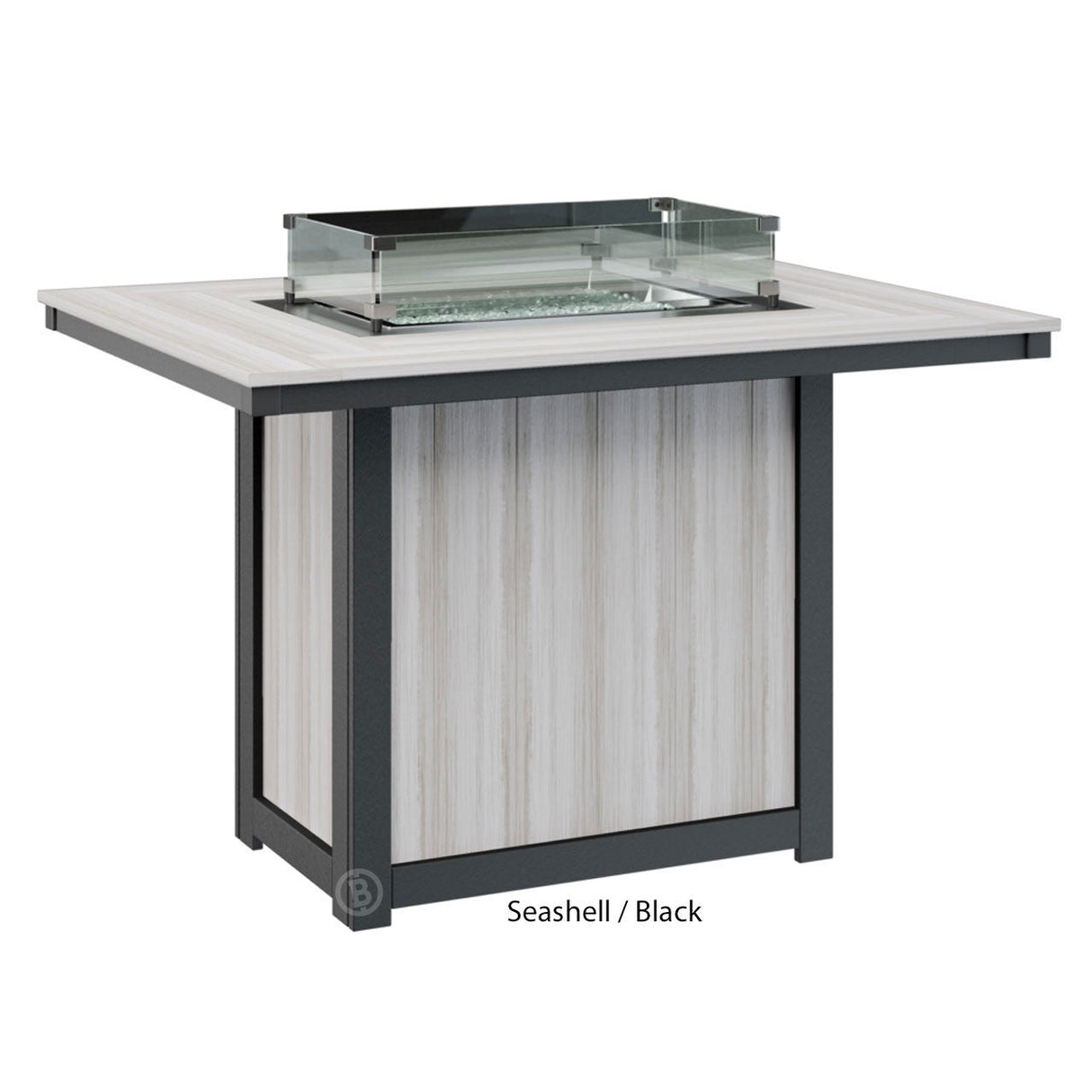 Berlin Gardens Donoma Standard Top 42" x 54" Rectangular Fire Table Counter