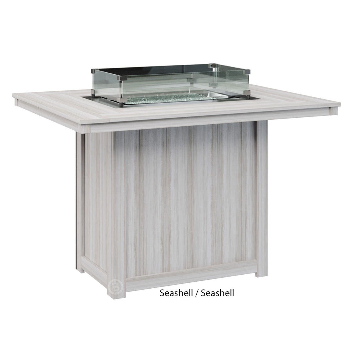 Berlin Gardens Donoma Standard Top 42" x 54" Rectangular Fire Table Counter
