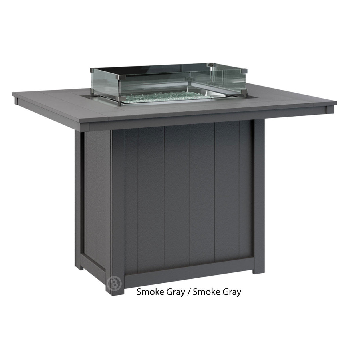 Berlin Gardens Donoma Standard Top 42" x 54" Rectangular Fire Table Counter