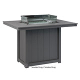 Berlin Gardens Donoma Standard Top 42" x 54" Rectangular Fire Table Counter