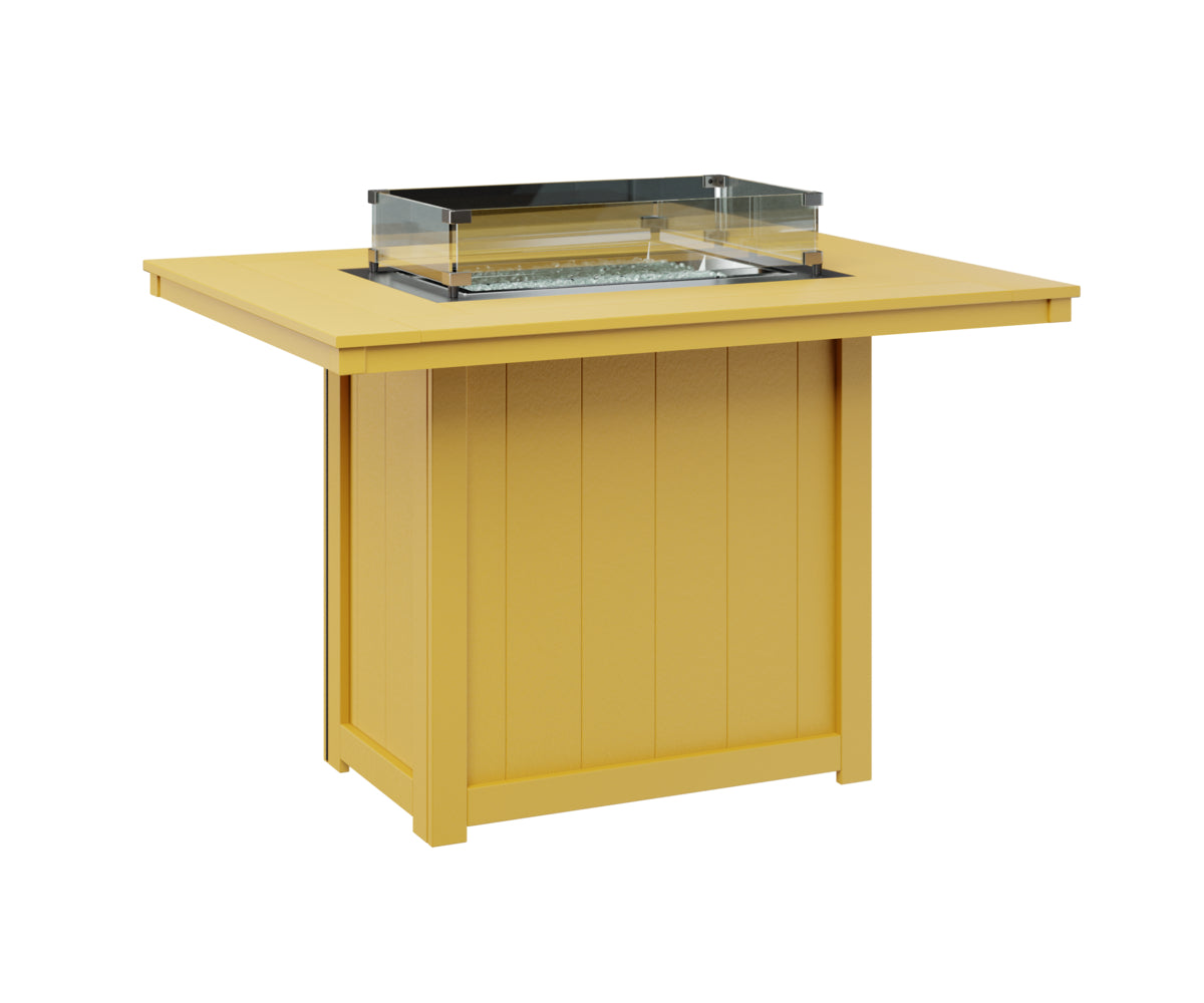 Berlin Gardens Donoma Standard Top 42" x 54" Rectangular Fire Table Counter