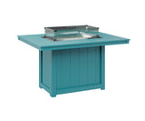 Berlin Gardens Donoma Standard Top 42" x 54" Rectangular Fire Table Dining