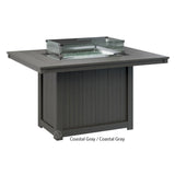Berlin Gardens Donoma Standard Top 42" x 54" Rectangular Fire Table Dining