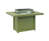 Berlin Gardens Donoma Standard Top 42" x 54" Rectangular Fire Table Dining