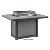 Berlin Gardens Donoma Standard Top 42" x 54" Rectangular Fire Table Dining