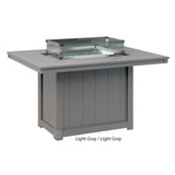 Berlin Gardens Donoma Standard Top 42" x 54" Rectangular Fire Table Dining