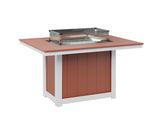 Berlin Gardens Donoma Standard Top 42" x 54" Rectangular Fire Table Dining