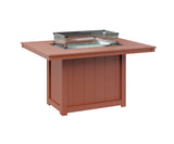 Berlin Gardens Donoma Standard Top 42" x 54" Rectangular Fire Table Dining
