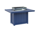 Berlin Gardens Donoma Standard Top 42" x 54" Rectangular Fire Table Dining