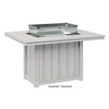 Berlin Gardens Donoma Standard Top 42" x 54" Rectangular Fire Table Dining