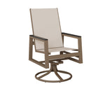 Berlin Gardens Vida High Back Regular Sling Swivel Rocker Dining Chair