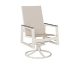 Berlin Gardens Vida High Back Regular Sling Swivel Rocker Dining Chair