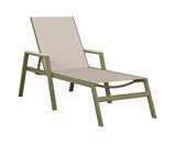 Berlin Gardens Vida Regular Sling Chaise Lounge with Arms