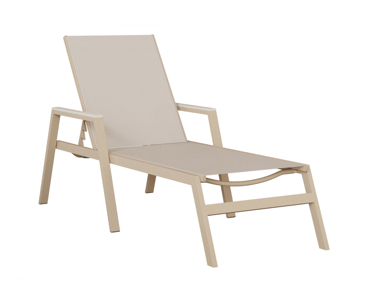 Berlin Gardens Vida Regular Sling Chaise Lounge with Arms