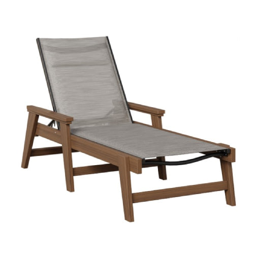 Berlin Gardens Mayhew Padded Sling Chaise Lounge with Arms