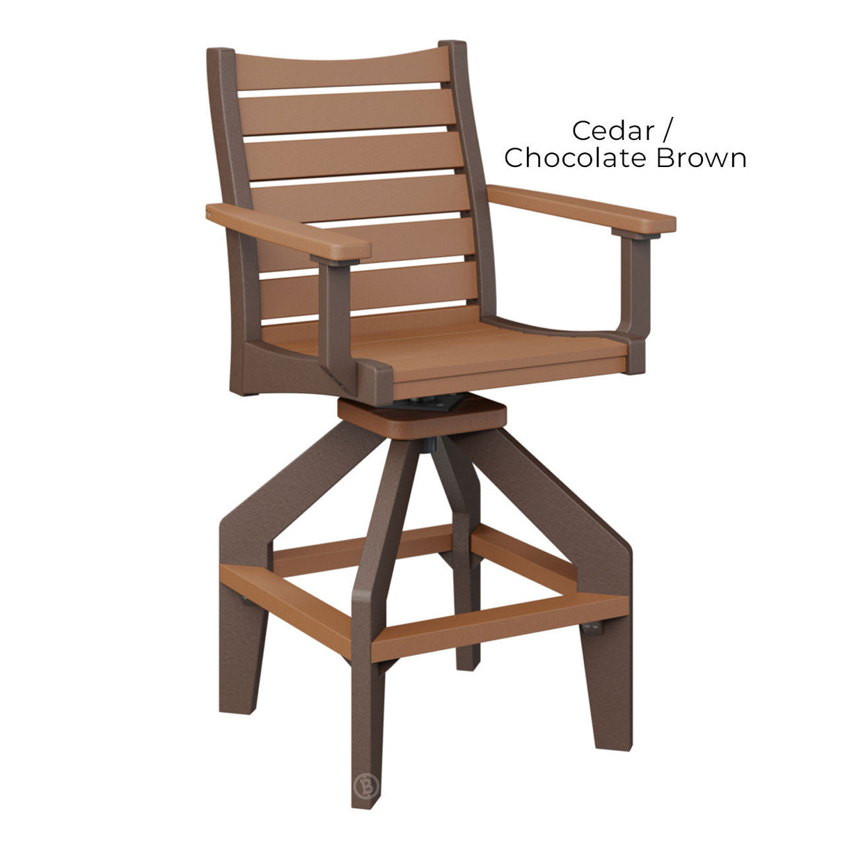 Berlin Gardens Bristol Swivel Bar Chair