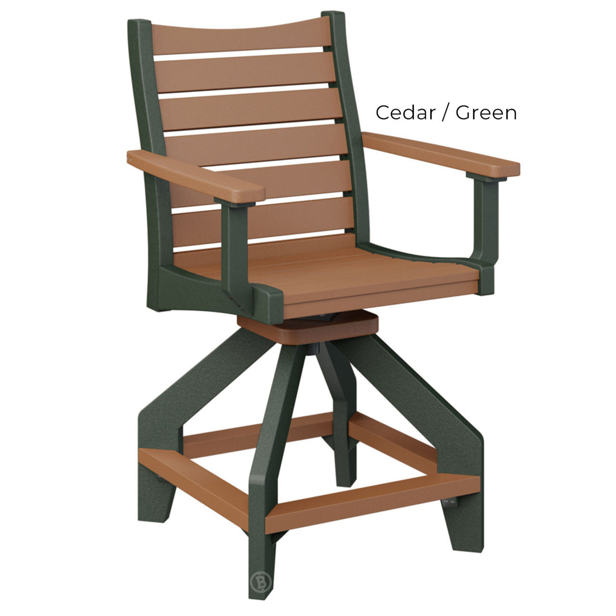 Berlin Gardens Bristol Swivel Counter Chair