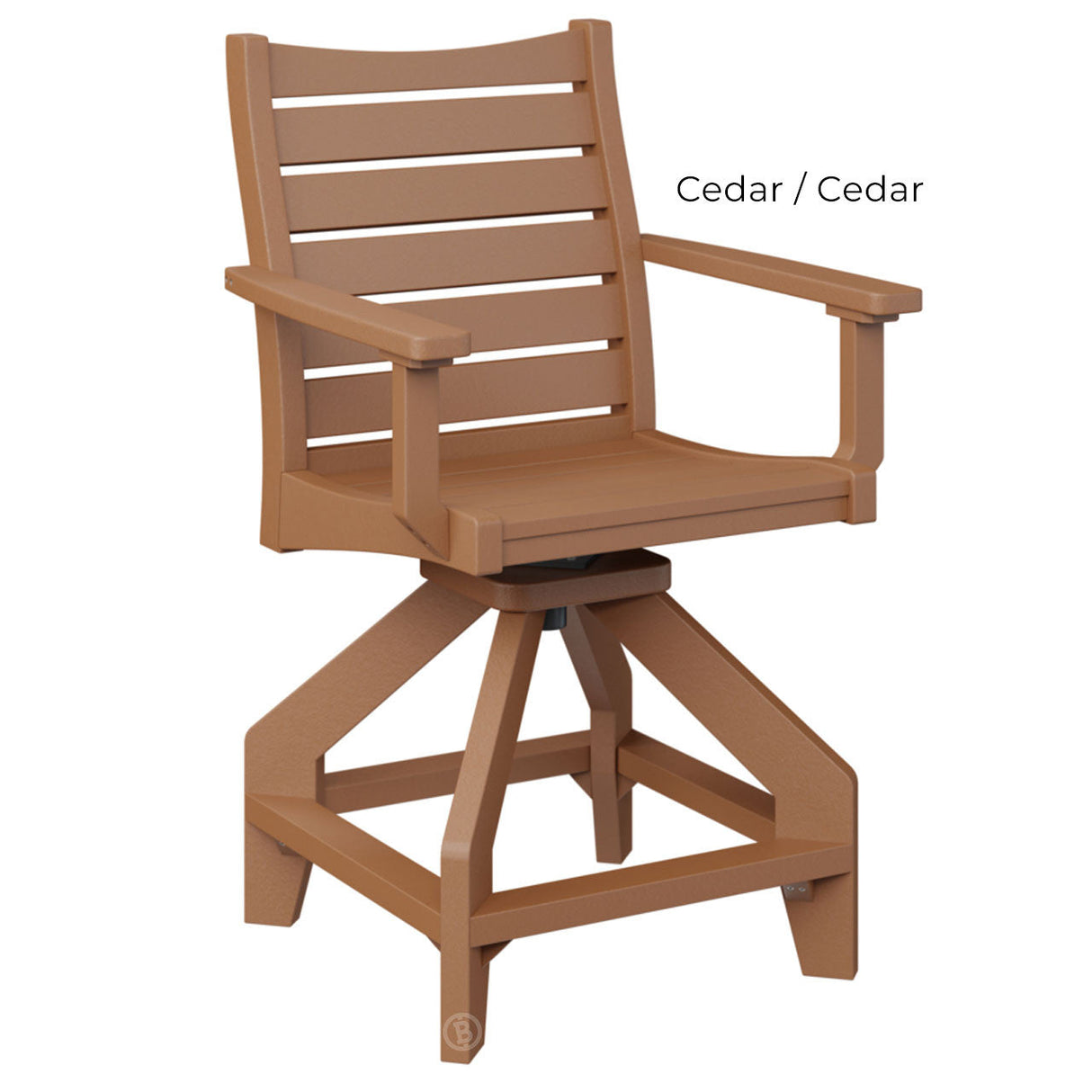 Berlin Gardens Bristol Swivel Counter Chair