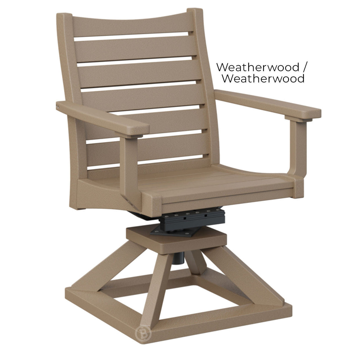 Berlin Gardens Bristol Swivel Rocker Dining Chair