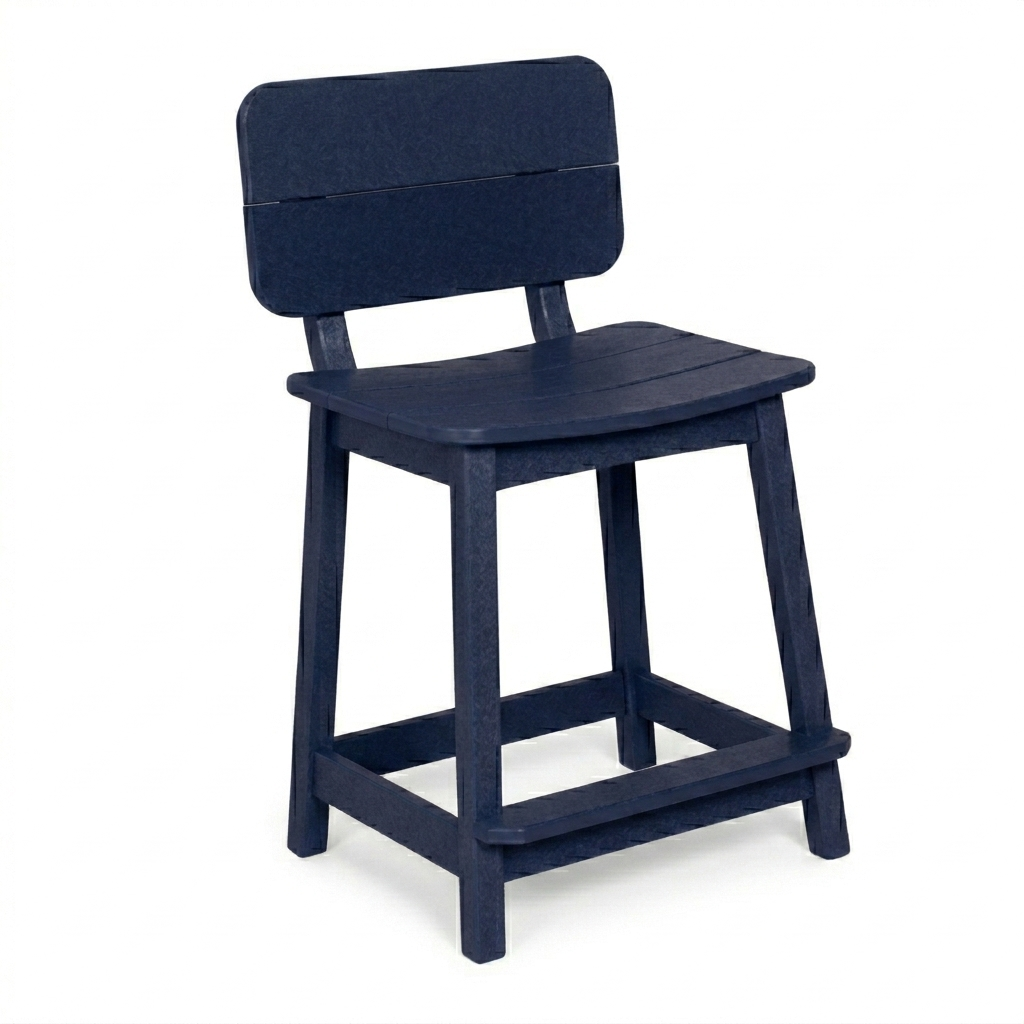Beaver Dam Surf-Aira Saddle Counter Stool with back