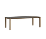 Berlin Gardens Berkley 42" x 72" Expandable Table with Hammered Top