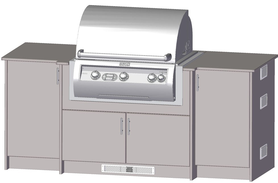 Berlin Gardens Agora 83" Outdoor Kitchen for Magic Grill