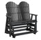 Berlin Gardens Comfo-Back Double Counter Glider with Allochrome Brackets