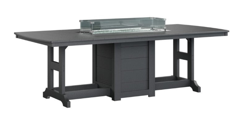 Berlin Gardens Garden Classic Standard Top 44" x 96" Rectangular Fire Bar Table