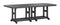 Berlin Gardens Garden Classic Standard Top 44" x 96" Rectangular Bar Table