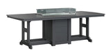 Berlin Gardens Garden Classic Standard Top 44" x 96" Rectangular Fire Counter Table