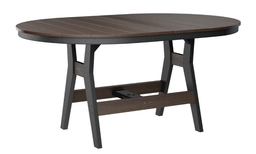 Berlin Gardens Harbor Bar Tables Standard Top 44" x 64" Oblong Bar Table