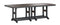 Berlin Gardens Garden Classic Standard Top 44" x 96" Rectangular Bar Table