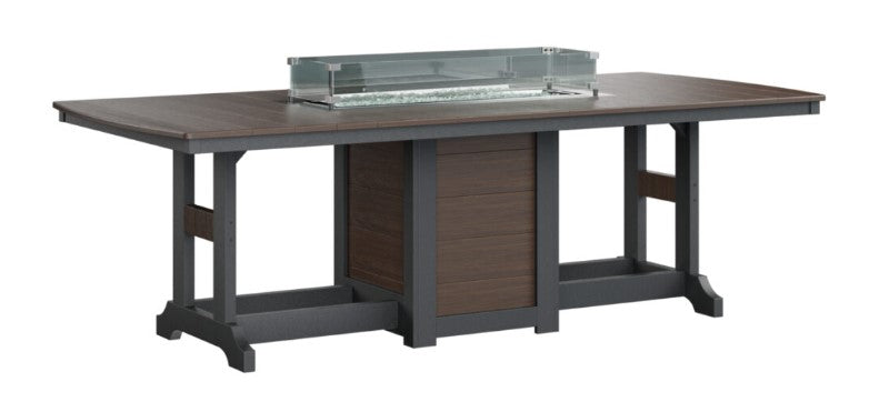 Berlin Gardens Garden Classic Standard Top 44" x 96" Rectangular Fire Counter Table
