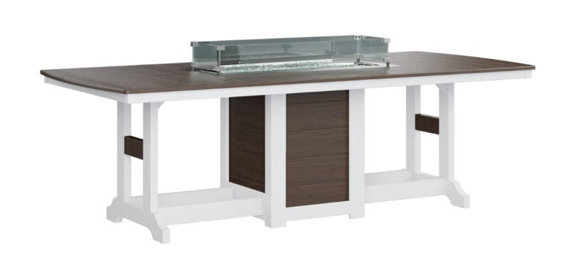 Berlin Gardens Garden Classic Standard Top 44" x 96" Rectangular Fire Counter Table
