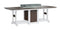 Berlin Gardens Garden Classic Standard Top 44" x 96" Rectangular Fire Counter Table