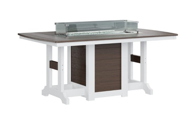 Berlin Gardens Garden Classic Standard Top 44" x 72" Rectangular Fire Bar Table