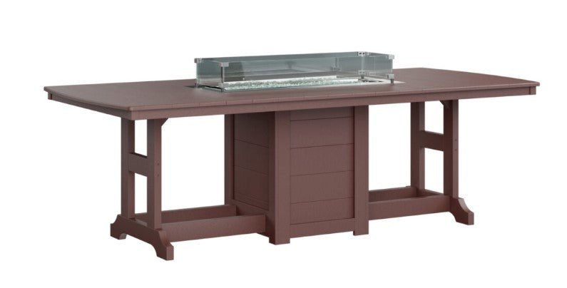 Berlin Gardens Garden Classic Standard Top 44" x 96" Rectangular Fire Dining Table