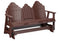 Berlin Gardens Cozi-Back Three Seat Glider w/Console Allochrome Brackets