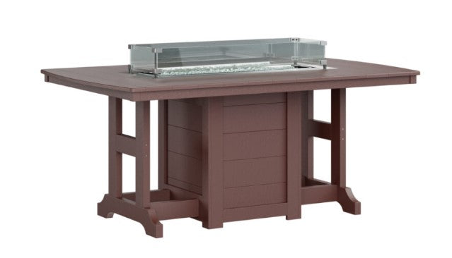 Berlin Gardens Garden Classic Standard Top 44" x 72" Rectangular Fire Bar Table