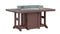 Berlin Gardens Garden Classic Standard Top 44" x 72" Rectangular Fire Bar Table