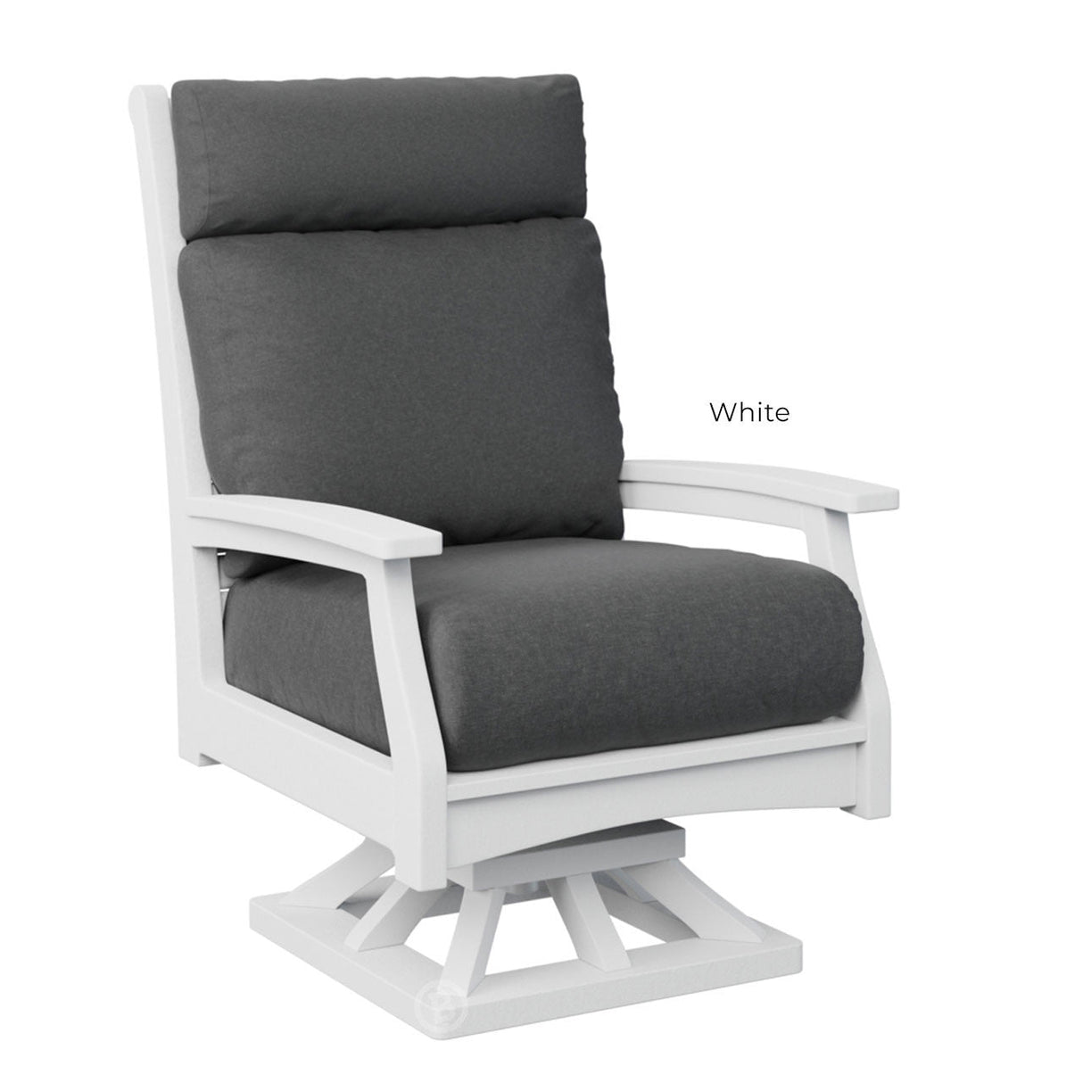 Berlin Gardens Classic Terrace High Back Swivel Rocker