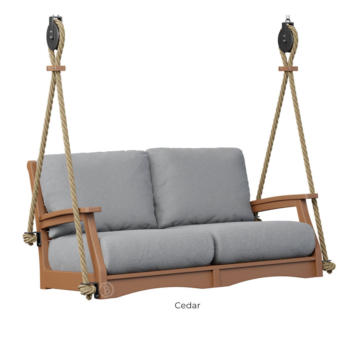 Berlin Gardens Classic Terrace Loveseat Swing