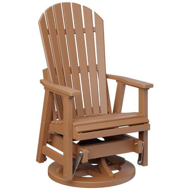 Berlin Gardens Comfo-Back Swivel Glider with Allochrome Brackets