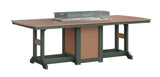 Berlin Gardens Garden Classic Standard Top 44" x 96" Rectangular Fire Counter Table