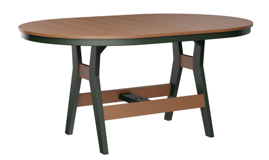 Berlin Gardens Harbor Bar Tables Standard Top 44" x 64" Oblong Bar Table