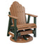 Berlin Gardens Cozi-Back Swivel Glider with Allochrome Brackets